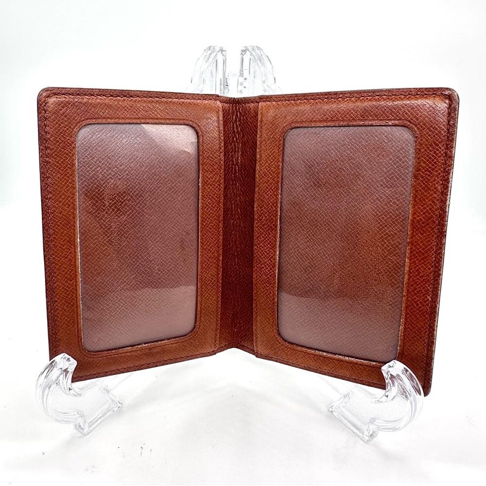 Authentic Louis Vuitton Porte 2 Cartes Vertical Bifold ID / Card Holder EUC